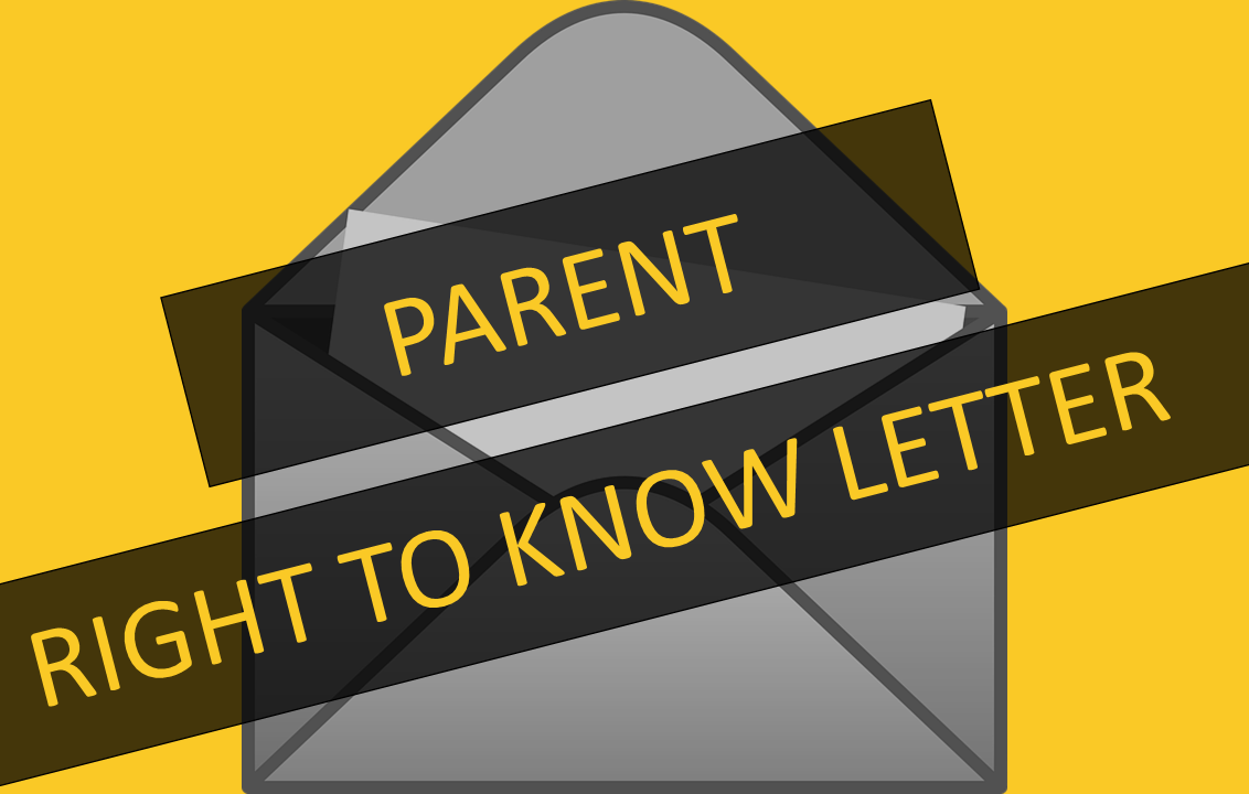  envelope with right to know labeled